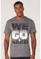 Camiseta NBA Estampada Brooklyn Nets Casual Cinza Mescla Escuro - Marca NBA