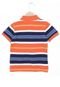 Camisa Polo Tommy Hilfiger Kids Infantil Listras Laranja - Marca Tommy Hilfiger Kids
