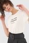 Blusa Colcci Lettering Off-White - Marca Colcci