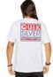 Camiseta Manga Curta Quiksilver Blockhead Branco - Marca Quiksilver
