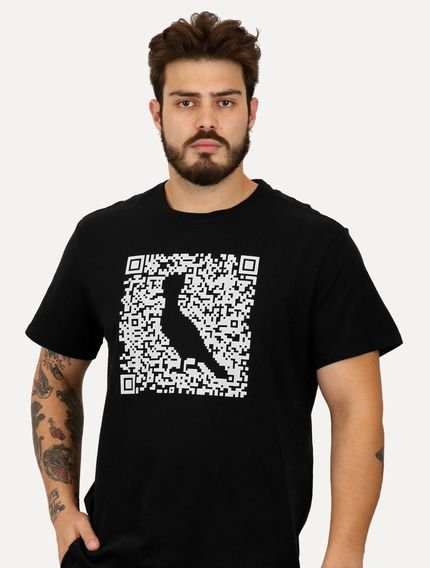 Camiseta Reserva Masculina Regular Greenk QR Code Preta - Marca Reserva