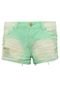 Short Jeans Groovy Forever Rasgos Verde - Marca Groovy Forever