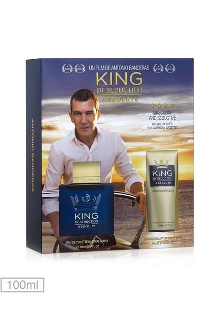 Kit Perfume King Of Seduction Absolute Antonio Banderas 100ml - Marca Antonio Banderas