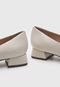 Scarpin Jorge Bischoff de Couro Baixo Off-White - Marca Jorge Bischoff