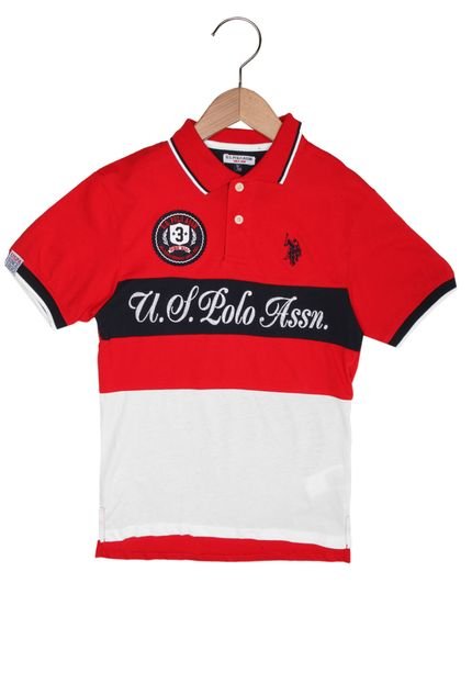 Camisa Polo U.S. Polo Menino Vermelho - Marca U.S. Polo