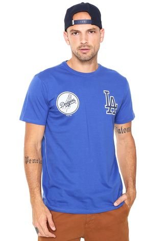 Camiseta New Era Logo Los Angeles Dodger Azul