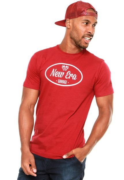 Camiseta New Era Ne Garage Bordô - Marca New Era