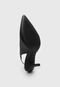 Scarpin Slingback Vizzano Liso Preto - Marca Vizzano