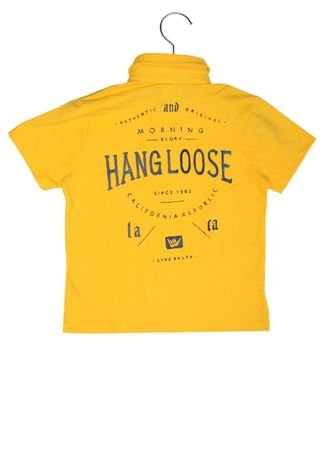 Camisa Polo Hang Loose Menino Amarelo