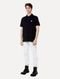 Polo John John Masculina Logo Transfer Preta Incolor - Marca John John