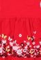 Vestido Rovitex Floral Vermelho - Marca Rovitex