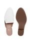 Mule Thelure Liso Branco - Marca Thelure
