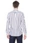 Camisa Tommy Jeans Reta Listrada Off-white/Cinza - Marca Tommy Jeans