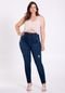 Calça Jeans Skinny Plus Size Chapa Barriga - Marca Lunender
