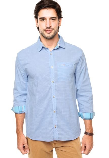Camisa Triton Xadrez Azul/Branco - Marca Triton