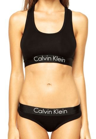 Top Nadador Modern Cotton Plus Size - Calvin Klein Underwear - Preto -  Oqvestir