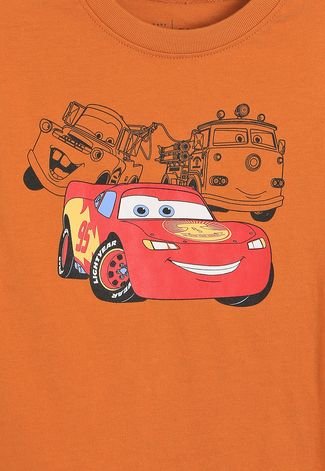 Camiseta Infantil GAP Carros Laranja