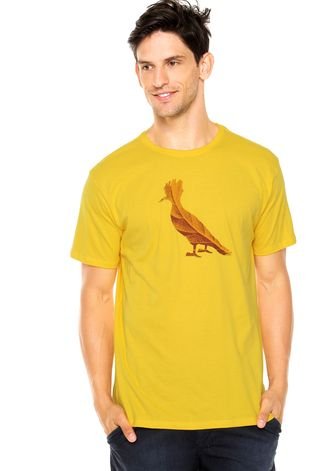 Camiseta Reserva Pica Pau Folhas Amarela