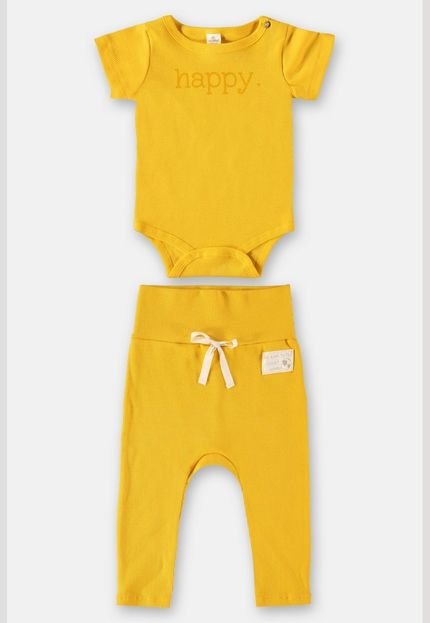 Conjunto Bio Sustentável para Bebê Up Baby Amarelo - Marca Up Baby