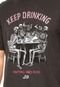 Camiseta ...Lost Kkeep Drinking Preta - Marca ...Lost