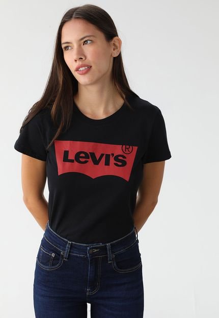Camiseta Levis Perfect Tee Preta - Marca Levis