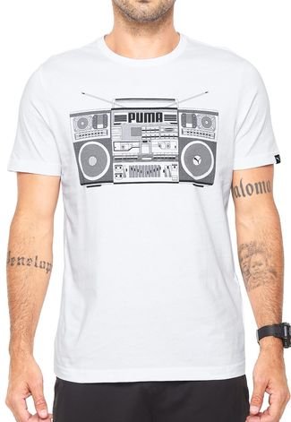 Camiseta Puma Styfr-Bb Tee Branca