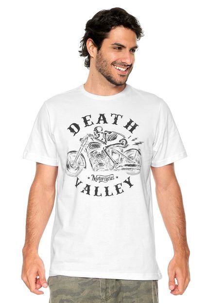 Camiseta FiveBlu Manga Curta Death Valley Branca - Marca FiveBlu