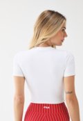 Camiseta Cropped Fila Ajustada Essential Branca - Marca Fila