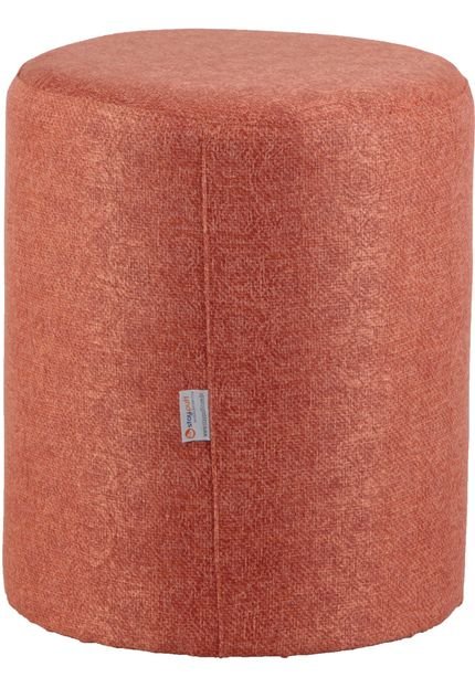 Puff Round Tecido Jacquard Assis 8154 Rosa Stay Puff - Marca Stay Puff