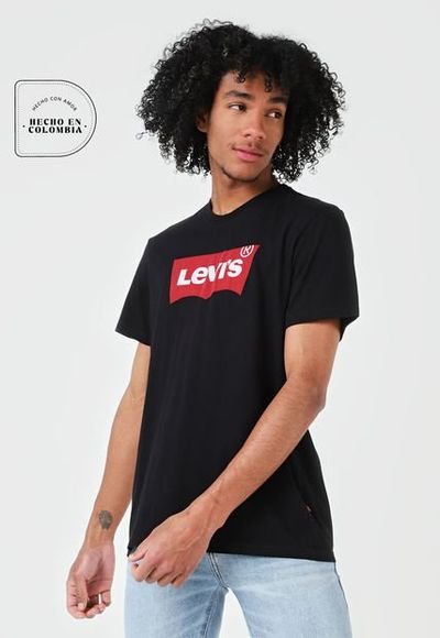 Camiseta Negro-Blanco-Rojo Levi's - Ahora | Dafiti Colombia