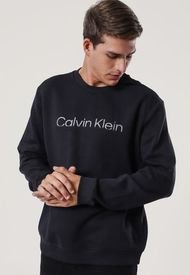 Polerón Calvin Klein Negro - Calce Regular