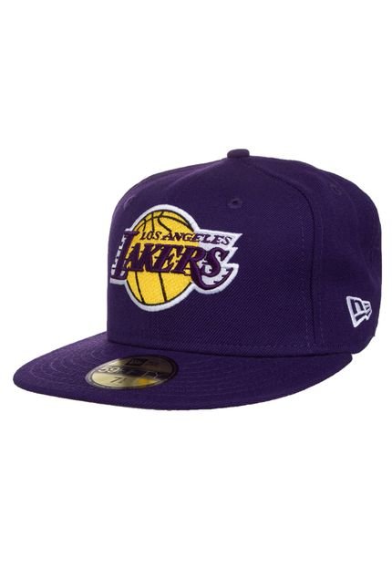 Boné New Era Basic Los Angeles Lakers Royal Roxo - Marca New Era