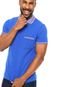 Camisa Polo Malwee Textura Azul - Marca Malwee