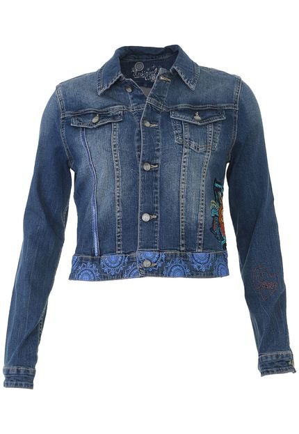 Jaqueta Jeans Desigual Sara Azul - Marca Desigual