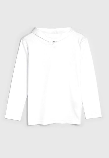 Camiseta Elian Infantil Capuz Branca - Marca Elian