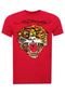 Camiseta Ed Hardy Lion Vermelha - Marca Ed Hardy