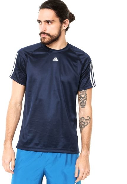 Camiseta adidas Performance Base 3s Azul-Marinho - Marca adidas Performance