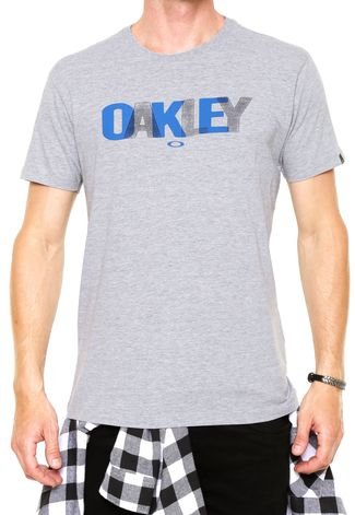 Camiseta Oakley Overlaid Cinza