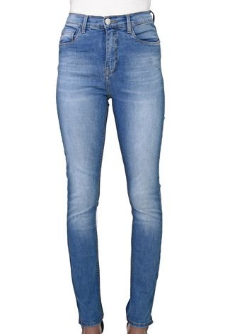 Calça Jeans Calvin Klein Skinny Estonada Azul
