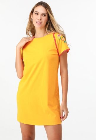 Vestido sale amarelo dafiti