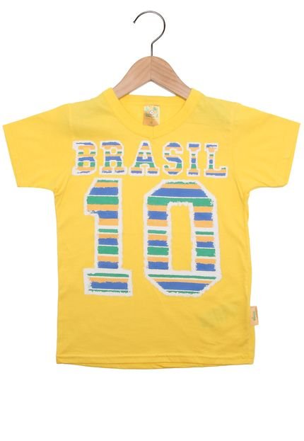 Camiseta Elian Brasil Amarelo - Marca Elian