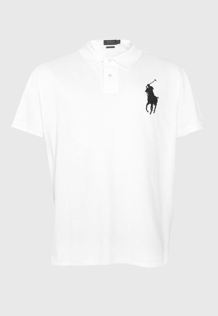 Camisa Polo Polo Ralph Lauren Slim Logo Branca - Marca Polo Ralph Lauren
