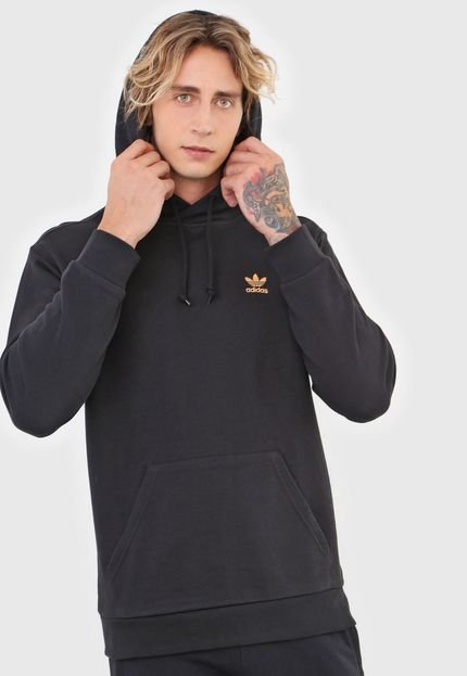 Blusa de Moletom Fechada adidas Originals Essential Hoody Preto - Marca adidas Originals