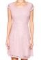 Vestido D.DRESS Curto Renda Rosa - Marca D.DRESS