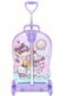 Mochila De RodinhasMax Toy Hello Kitty Rainbow Roxa - Marca Max Toy