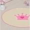 Tapete Infantil Formatos Baby - 78cm x 68 cm - Coroa – Rosa - Marca Guga Tapetes