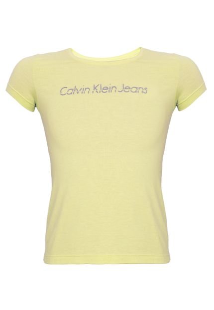 Camiseta Calvin Klein Kids Logo Amarela - Marca Calvin Klein Kids