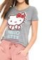Camiseta Cativa Hello Kitty Estampada Cinza - Marca Cativa Hello Kitty