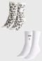 Kit 2pçs Meia adidas Originals Cano Médio Logo Branca - Marca adidas Originals