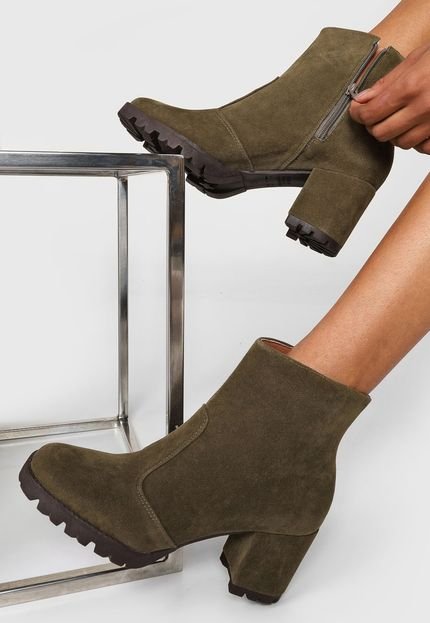 Bota Forever 21 Tratorada Verde - Marca Forever 21